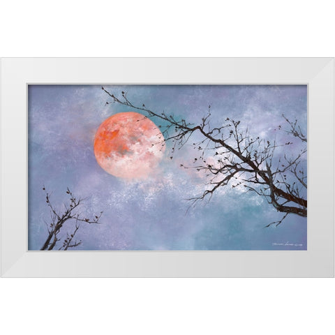 Under the Moon White Modern Wood Framed Art Print by Leung, Thomas