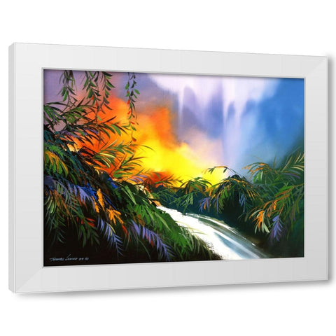Meadow Brook White Modern Wood Framed Art Print by Leung, Thomas