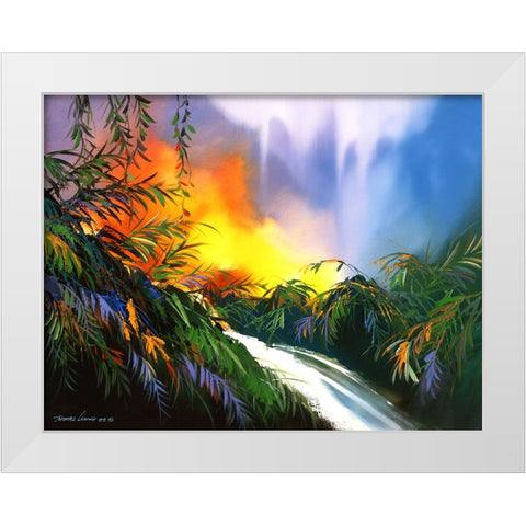 Meadow Brook White Modern Wood Framed Art Print by Leung, Thomas