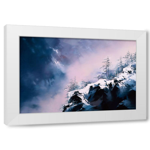 Winter View White Modern Wood Framed Art Print by Leung, Thomas