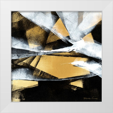 Wave 8 White Modern Wood Framed Art Print by Leung, Thomas