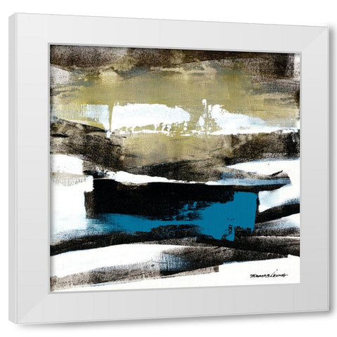 Wave 10 White Modern Wood Framed Art Print by Leung, Thomas