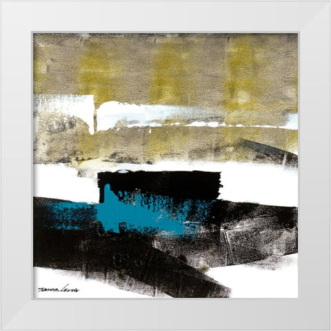 Wave 11 White Modern Wood Framed Art Print by Leung, Thomas