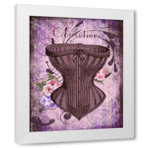 Corsetier White Modern Wood Framed Art Print by Lavoie, Tina