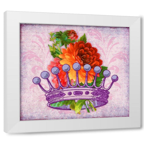 Her Majesty White Modern Wood Framed Art Print by Lavoie, Tina