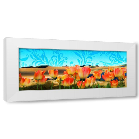 Painted Sky Panorama White Modern Wood Framed Art Print by Lavoie, Tina