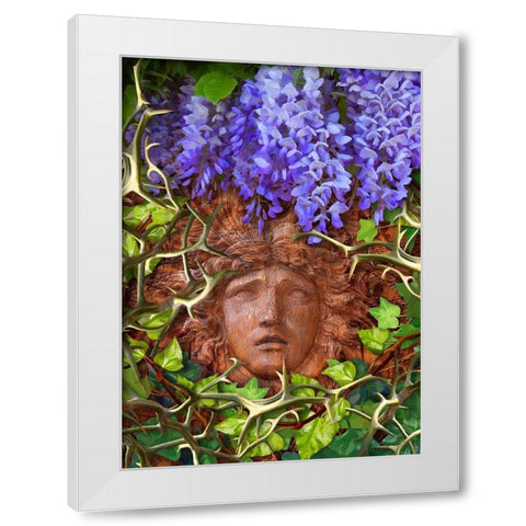 Secret Garden White Modern Wood Framed Art Print by Lavoie, Tina