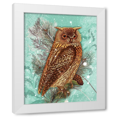 Snowy Owl White Modern Wood Framed Art Print by Lavoie, Tina
