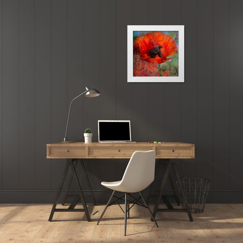 Tea And Memories White Modern Wood Framed Art Print by Lavoie, Tina