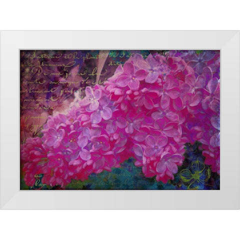 Vintage Lilacs White Modern Wood Framed Art Print by Lavoie, Tina