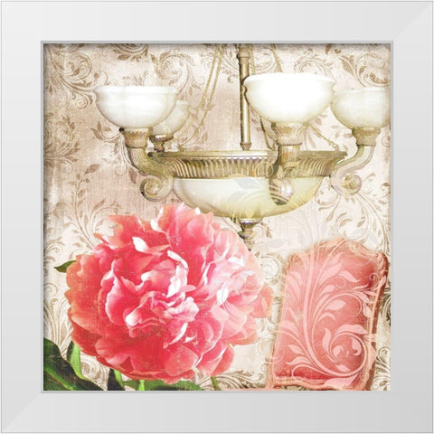 Bella Camelia White Modern Wood Framed Art Print by Lavoie, Tina
