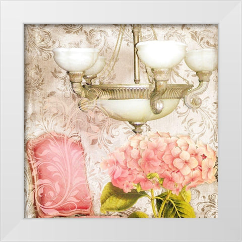 Bella Ortensia White Modern Wood Framed Art Print by Lavoie, Tina