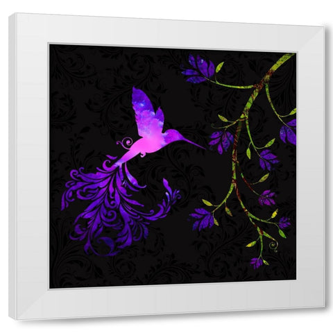 Purple Twilight White Modern Wood Framed Art Print by Lavoie, Tina