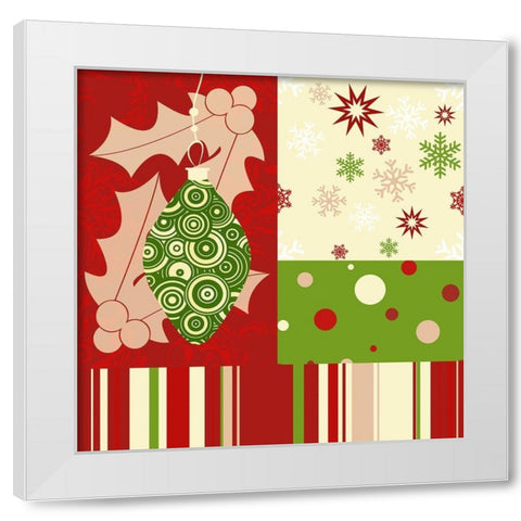 Beautiful Christmas I White Modern Wood Framed Art Print by Lavoie, Tina