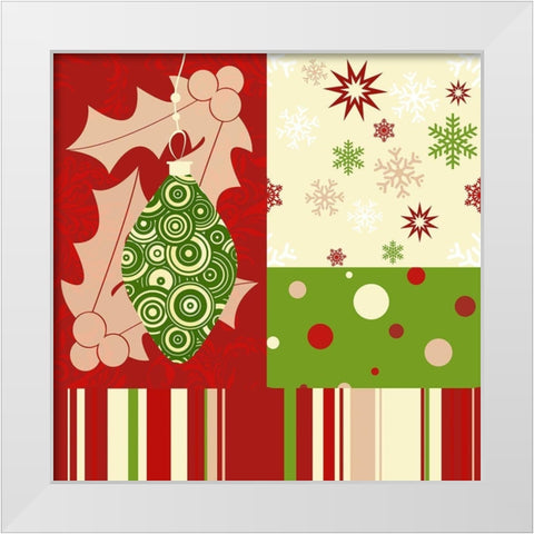 Beautiful Christmas I White Modern Wood Framed Art Print by Lavoie, Tina