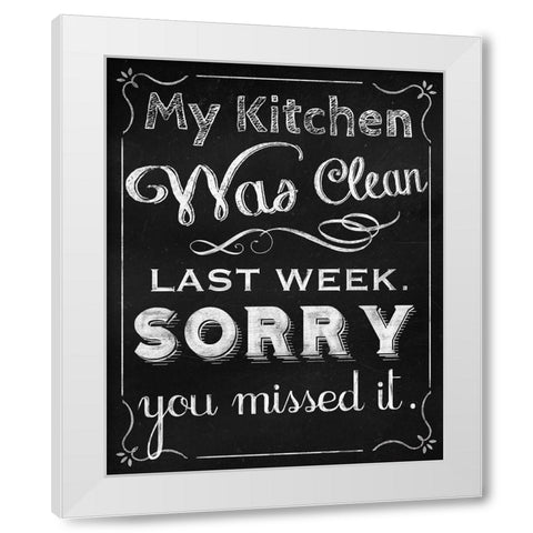 Missed It White Modern Wood Framed Art Print by Lavoie, Tina