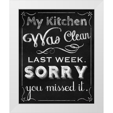 Missed It White Modern Wood Framed Art Print by Lavoie, Tina