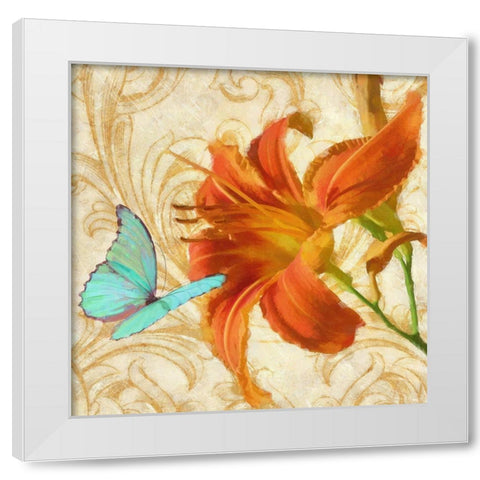 Satsuma Day Lily I White Modern Wood Framed Art Print by Lavoie, Tina