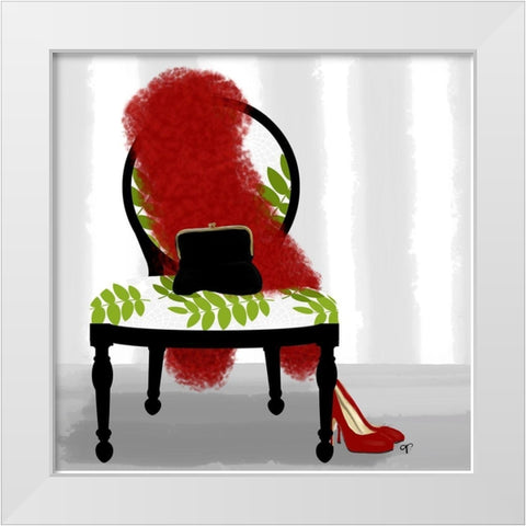 A Womanâ€™s Night Out I White Modern Wood Framed Art Print by Lavoie, Tina