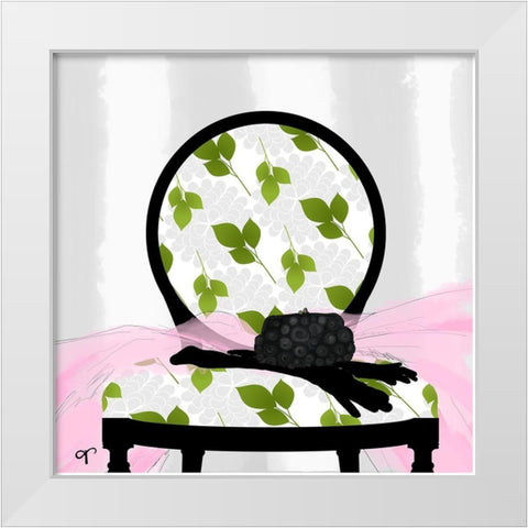 A Womanâ€™s Night Out II White Modern Wood Framed Art Print by Lavoie, Tina
