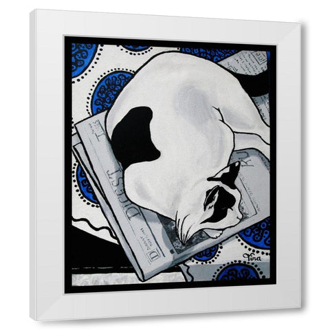 Patch White Modern Wood Framed Art Print by Lavoie, Tina