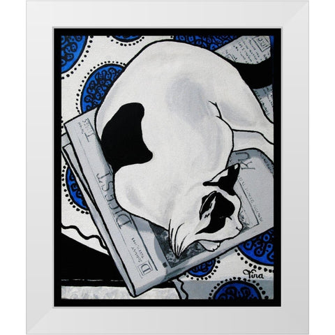 Patch White Modern Wood Framed Art Print by Lavoie, Tina