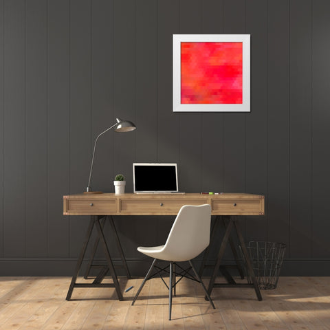 Tequila Sunrise White Modern Wood Framed Art Print by Lavoie, Tina