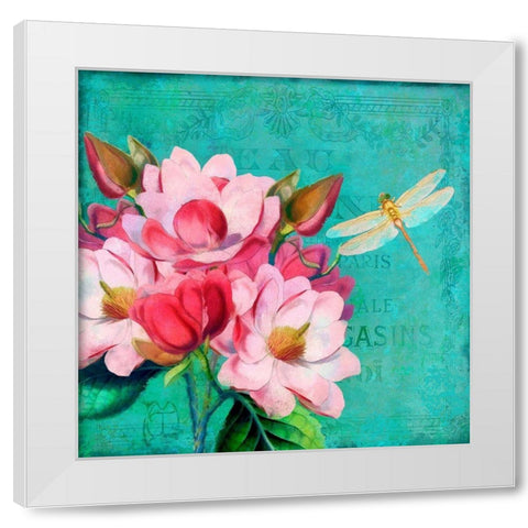 Verdigris White Modern Wood Framed Art Print by Lavoie, Tina