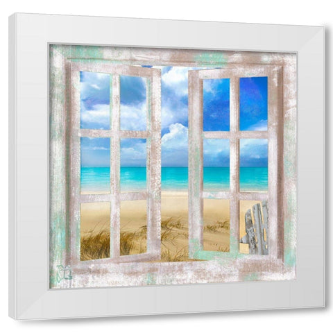 Caribbean Cottage White Modern Wood Framed Art Print by Lavoie, Tina