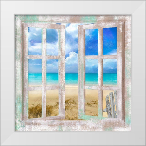 Caribbean Cottage White Modern Wood Framed Art Print by Lavoie, Tina