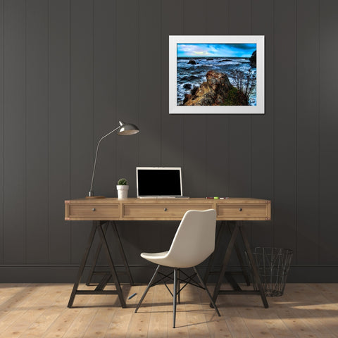 Poets Retreat White Modern Wood Framed Art Print by Lavoie, Tina