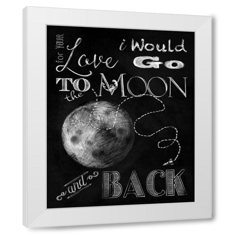 For Your Love White Modern Wood Framed Art Print by Lavoie, Tina