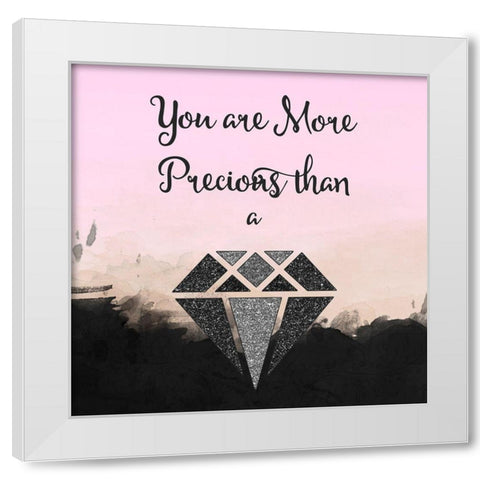 More Precious White Modern Wood Framed Art Print by Lavoie, Tina