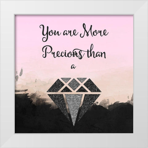 More Precious White Modern Wood Framed Art Print by Lavoie, Tina