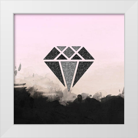 Precious Diamond White Modern Wood Framed Art Print by Lavoie, Tina