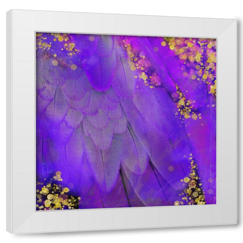 Mid-Summer Magik Purple White Modern Wood Framed Art Print by Lavoie, Tina