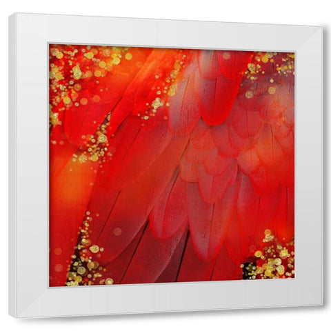 Mid-Summer Magik Red Spice White Modern Wood Framed Art Print by Lavoie, Tina