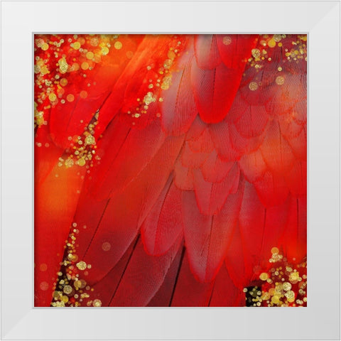 Mid-Summer Magik Red Spice White Modern Wood Framed Art Print by Lavoie, Tina