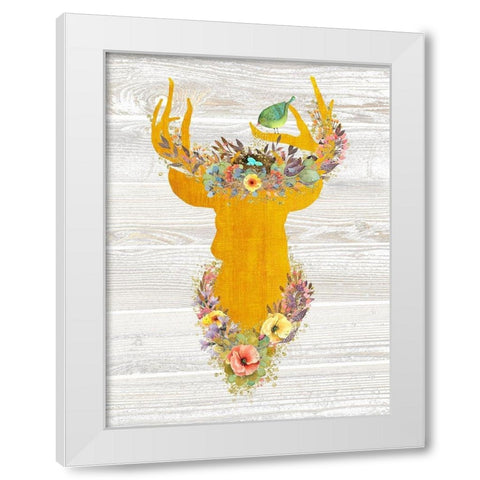Queen Of The Forest White Modern Wood Framed Art Print by Lavoie, Tina