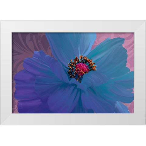 Afterglow White Modern Wood Framed Art Print by Lavoie, Tina