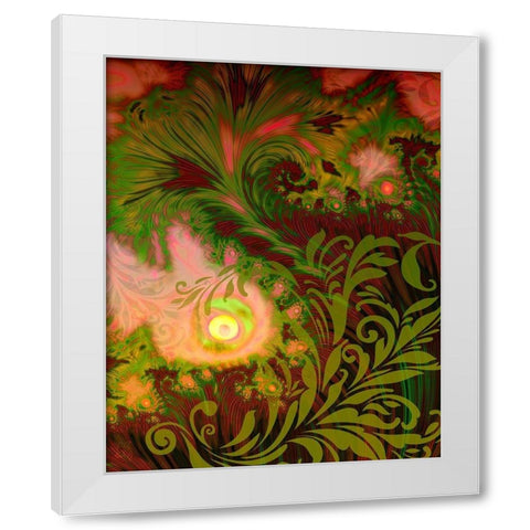 Tahitian Sunrise White Modern Wood Framed Art Print by Lavoie, Tina