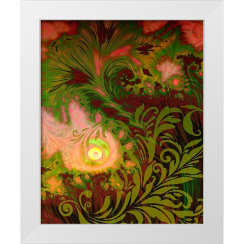 Tahitian Sunrise White Modern Wood Framed Art Print by Lavoie, Tina