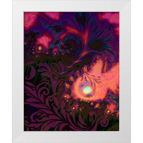 Tahitian Sunset White Modern Wood Framed Art Print by Lavoie, Tina
