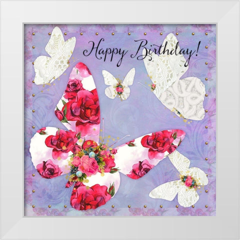 Victorian Wings White Modern Wood Framed Art Print by Lavoie, Tina