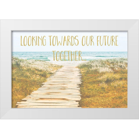 Looking Towards Our Future Together White Modern Wood Framed Art Print by Lavoie, Tina