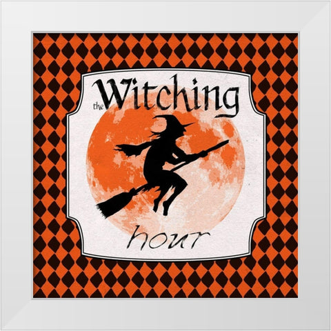 Witching Hour White Modern Wood Framed Art Print by Lavoie, Tina