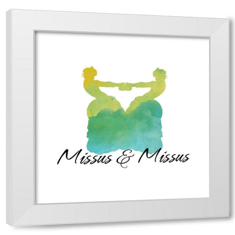 Missus And Missus White Modern Wood Framed Art Print by Lavoie, Tina