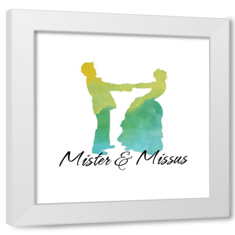 Mister And Missus White Modern Wood Framed Art Print by Lavoie, Tina