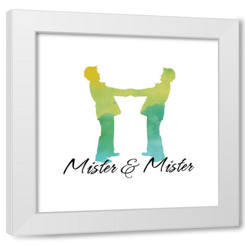Mister And Mister White Modern Wood Framed Art Print by Lavoie, Tina
