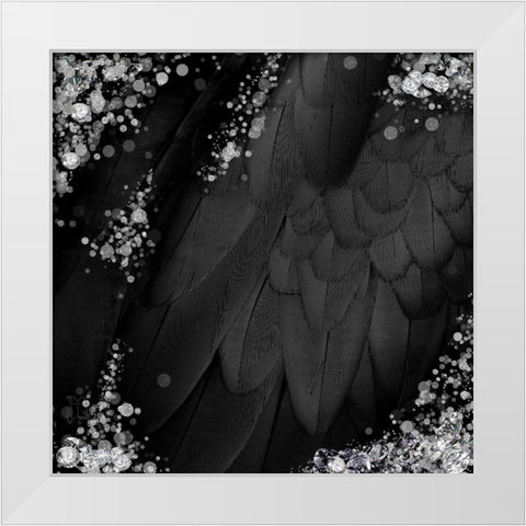 Mid-Summer Magik Noir Diamonds White Modern Wood Framed Art Print by Lavoie, Tina